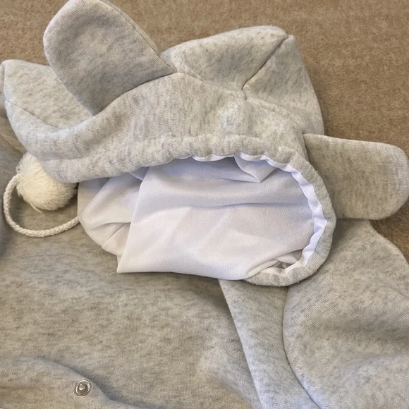 Gray Cat hoodie for carrying kittens/small cats - Picture 5 of 7